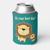 キュートライオンアンドベビークブ子供の誕生日 缶クーラー (缶裏面)