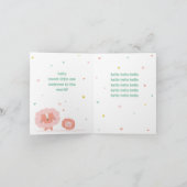 キュートライオンウェルカムリトルベビーオンミント カード (内部)