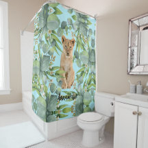 キュートライオンカブティール（緑がかった色）グリーンジャングルフォレストリーフ