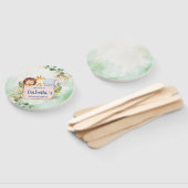 キュートライオンキリン熱帯花の誕生日パーティー ハンドファン (組立なし)