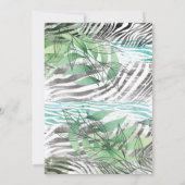 キュートライオンジャングルファースト誕生日招待状 招待状 (裏面)