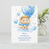 キュートライオンファースト誕生日招待状 招待状 (スタンド正面)