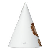 キュートライオンワイルドワンジャングルアニマル誕生日少年 パーティーハット (左)