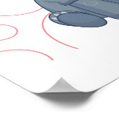 キュートライノセロスかわいいコレクション ポスター (角)