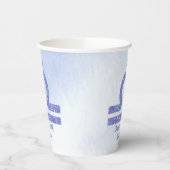 キュートライブラサインカスタムパープルバースデーパーティー 紙コップ (左)