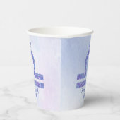 キュートライブラサインカスタムパープルバースデーパーティー 紙コップ (右)