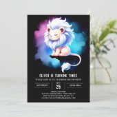 キュートライ威厳のあるオン誕生日 招待状 (スタンド正面)