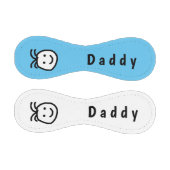 キュートラウンドハッピーデイダディーファーザーズ顔デイブルー 野球ボール (パネル)