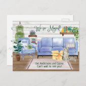 キュートラガムフィンキャットコージーニューホームアドレス     案内ポストカード (正面/裏面)