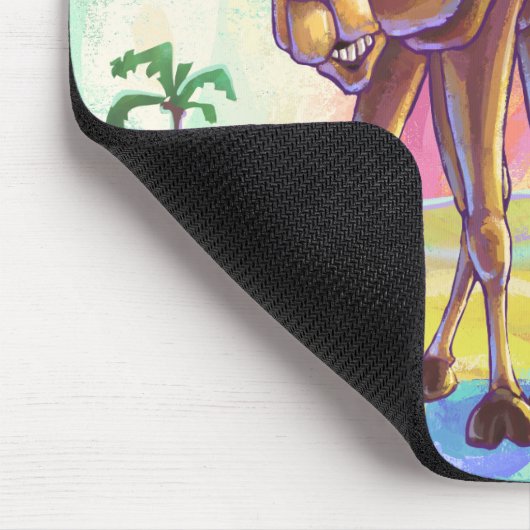 キュートラクダのオフィスアクセサリ マウスパッド (コーナー)