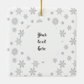 キュートラクーンクリスマスツリーオーナメント セラミックオーナメント (裏面)