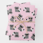 キュートラクーンラッピング紙 ラッピングペーパーシート (インサイチュ)