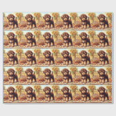 キュートラゴットロマグノロ絵を描ーズ ラッピングペーパー (フラット)