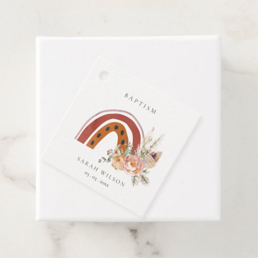 キュートラストオレンジボホフローラレインボークロスバプテスマ フェイバータグ (インサイチュ)