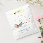 キュートラストネイビー飛行機クラウドスターズスカイ誕生日 フェイバーバッグ (封をした状態)