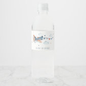 キュートラストネイビー飛行機クラウドスターズ子供の誕生日 ペットボトルラベル