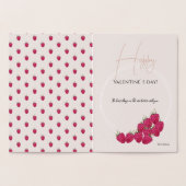 キュートラズベリーウォーターカラーイラストレーション 箔カード (内部)