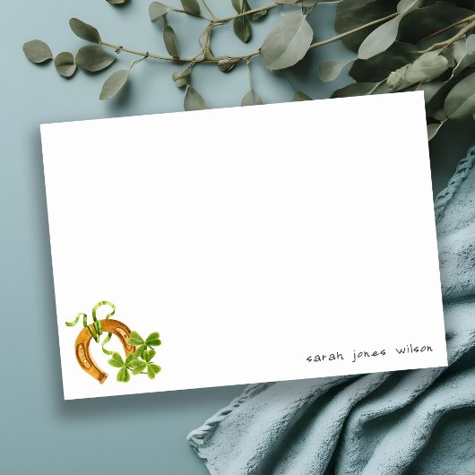 キュートラッキーシャムロックサンパトリックの日子供の誕生日 ノートカード