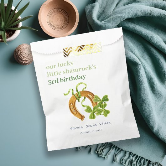 キュートラッキーシャムロックサンパトリックの日子供の誕生日 フェイバーバッグ
