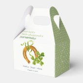 キュートラッキーシャムロックサンパトリックの日子供の誕生日 フェイバーボックス (裏面サイド)