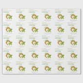 キュートラッキーシャムロックサンパトリックの日子供の誕生日 ラッピングペーパー (フラット)