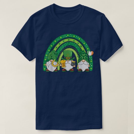 キュートラッキーレインボー格言ハッピーSt patricks dayファム Tシャツ (デザイン正面)