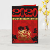 キュートラットイ中国のヤー〔占星術の〕十二宮図誕生日カスタムVGC カード (黄色い花)