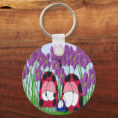 キュートラディバグファミリーイラストレーション キーホルダー (正面)