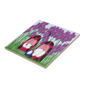 キュートラディバグファミリーイラストレーション タイル (側面)