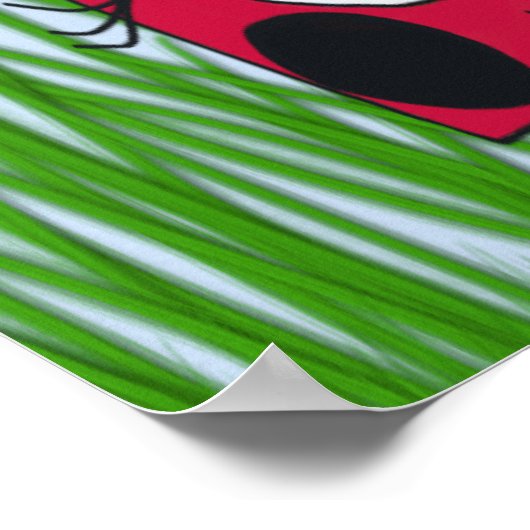 キュートラディバグファミリーイラストレーション ポスター (角)