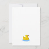 キュートラバーダックスターズ子供の誕生日パーティー 招待状 (裏面)