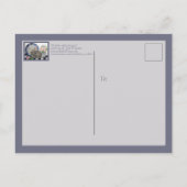 キュートラビットバ絵画ニーのデダムプレートフローラアート ポストカード (裏面)