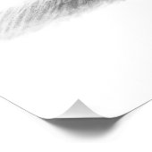 キュートラビットペンシルスケッチ ポスター (コーナー)