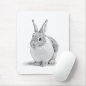 キュートラビットペンシルスケッチ マウスパッド (マウス)