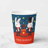 キュートラビットマジシャンオンステージマジカル誕生日 紙コップ (裏面)