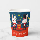 キュートラビットマジシャンオンステージマジカル誕生日 紙コップ (正面)