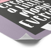 キュートラビット感動的引用文ガールズ子供部屋ルーム ポスター (角)