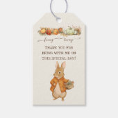 キュートラビット秋誕生日 ギフトタグ (正面)