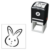 キュートラビット顔 セルフインキングスタンプ (インサイチュ)
