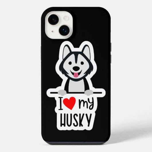 キュートラブハスキー Case-Mate iPhoneケース iPhone 14 Plusケース (裏面)