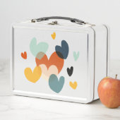 キュートラブハートスケッチハートアートラブアートデザイン メタルランチボックス (インサイチュ)