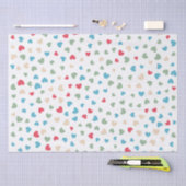 キュートラブハートバレンタインデー 薄葉紙 (クラフト)