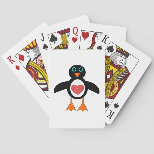 キュートラブハートペンギントランプ トランプ (裏面)