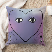 キュートラブハート顔 クッション (ブランケット)