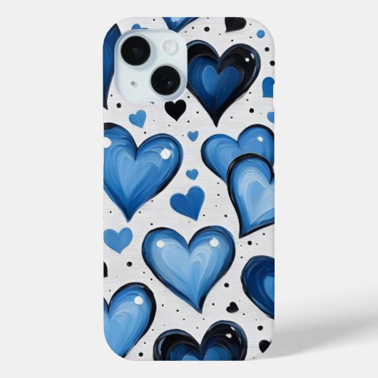 キュートラブパターンiPhoneカバー Case-Mate iPhoneケース (裏面)