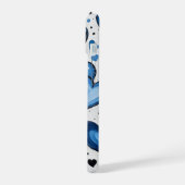 キュートラブパターンiPhoneカバー iPhone 15ケース (左側面)