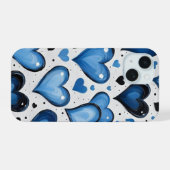 キュートラブパターンiPhoneカバー iPhone 15ケース (裏面横)