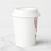 キュートラブルイースターバニー耳顔ハッピーイースター 紙コップ (右)