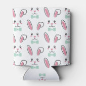 キュートラブルイースターバニー耳顔ハッピーイースター 缶クーラー (裏面)