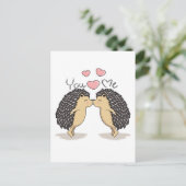 キュートラブルヘッジホキスをするグ ポストカード (スタンド正面)